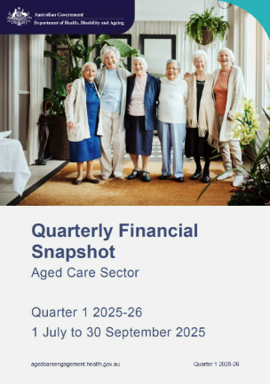 Quarterly financial snapshot of the aged care sector – July to September 2025
